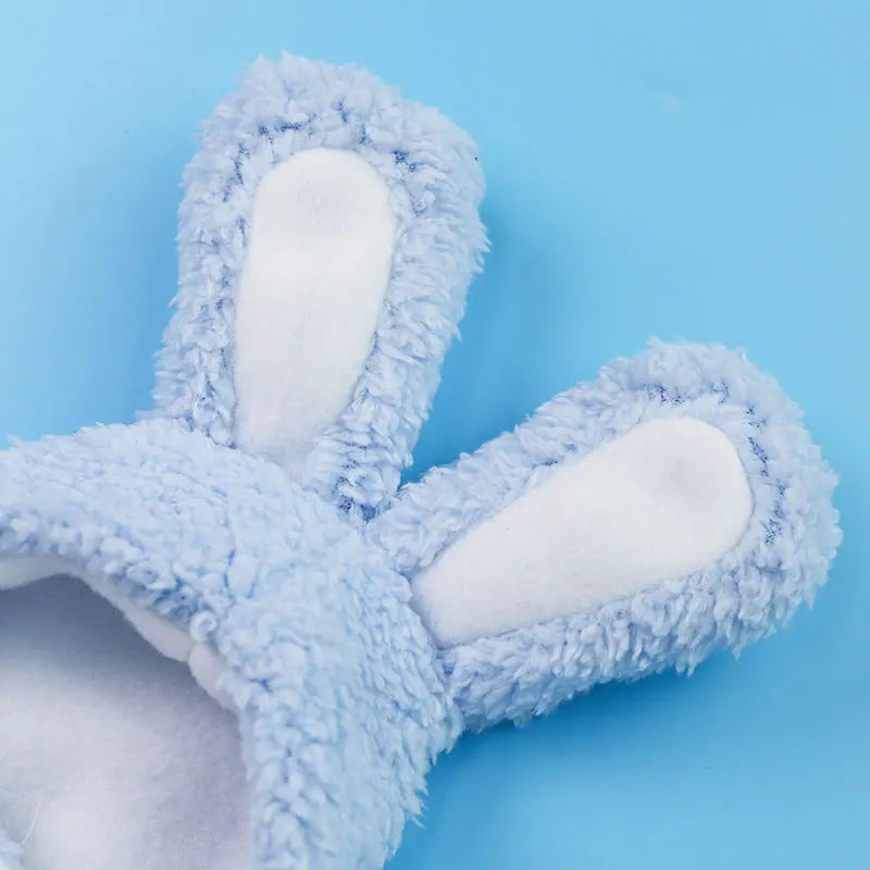 Funny Hat For Dogs Cat Accessories Pet Bunny Headgear Lovely Warm Rabbit Hat With Ears For Dogs Cats Costume Birthday Decorate