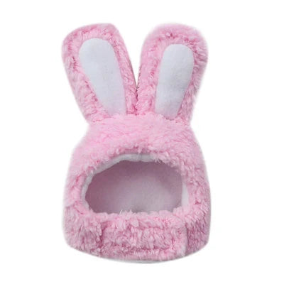 Funny Hat For Dogs Cat Accessories Pet Bunny Headgear Lovely Warm Rabbit Hat With Ears For Dogs Cats Costume Birthday Decorate